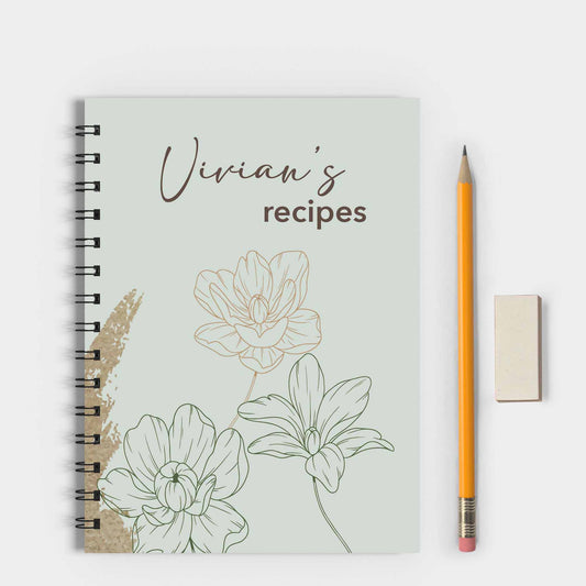 Bells of Ireland Spiral Recipe Journal