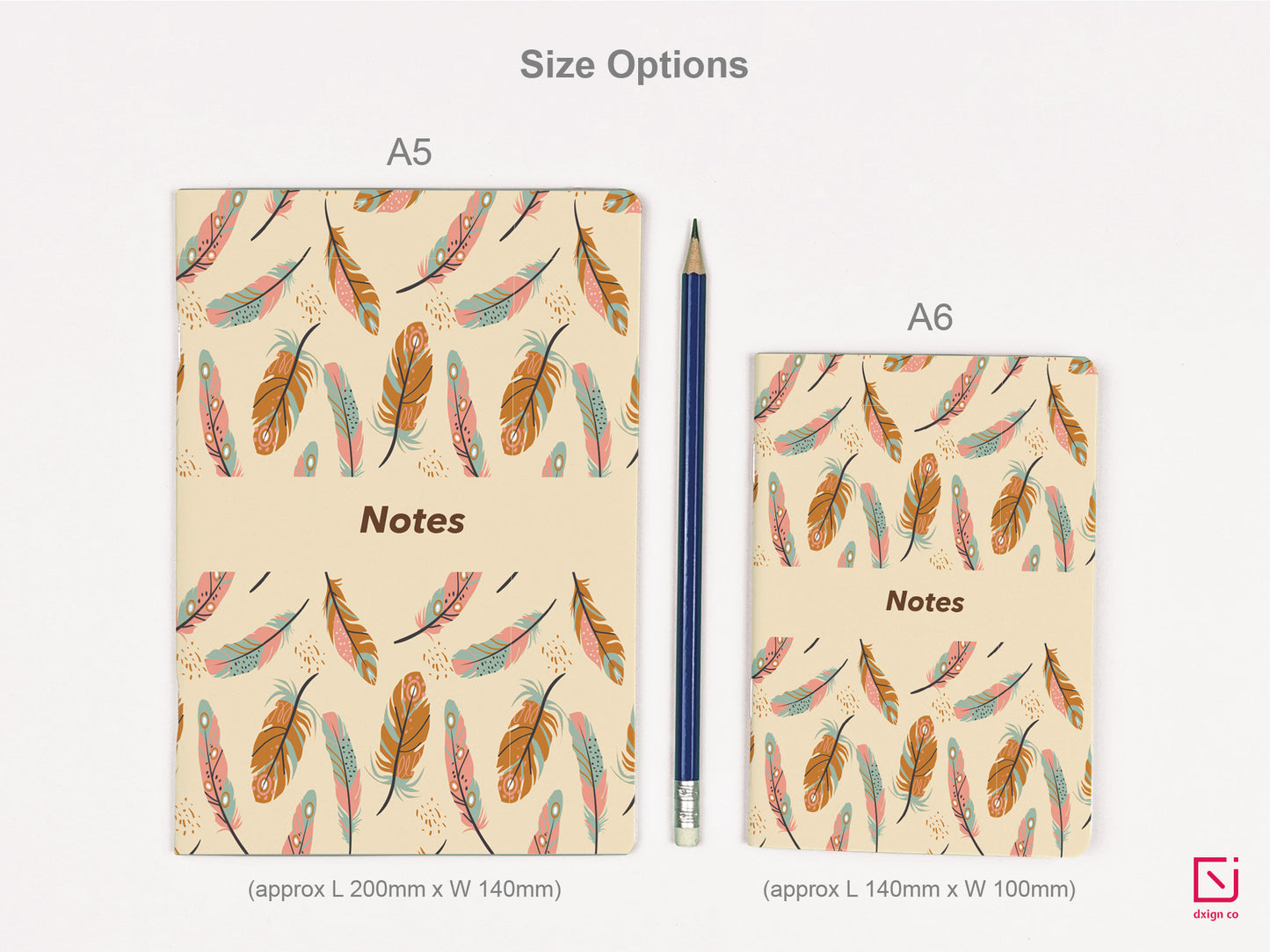 Boho Feathers Notebook