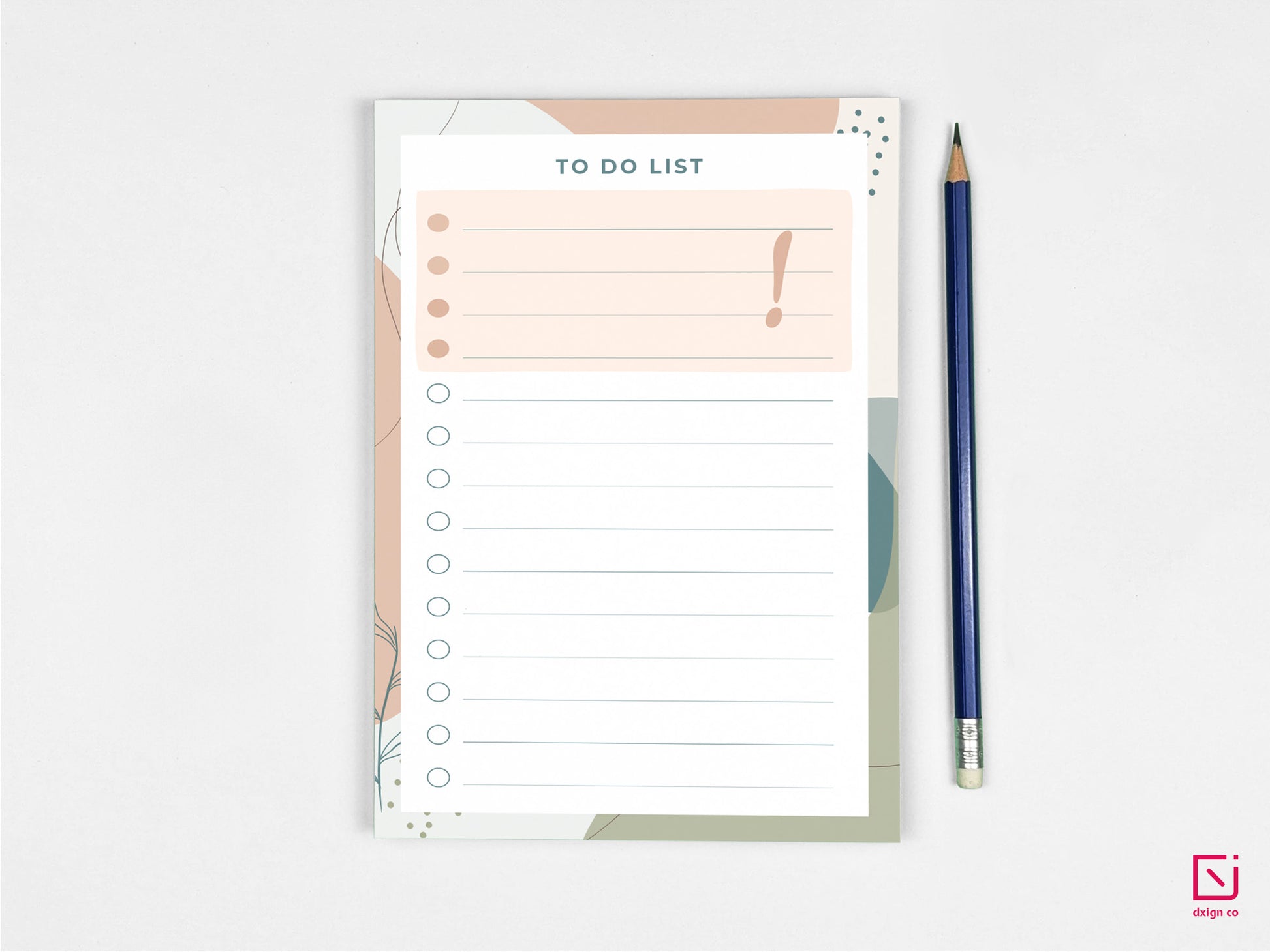 lush green check list to do design personalised notepad