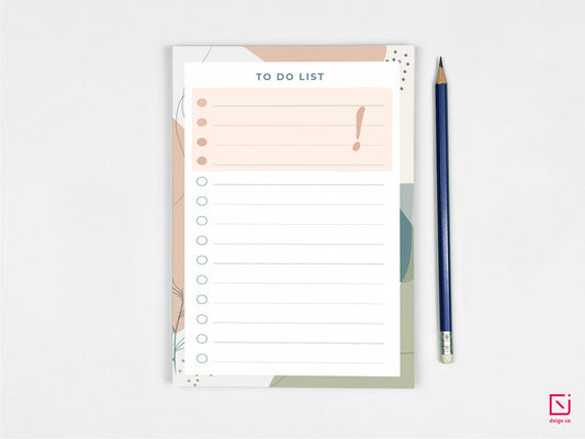 lush green check list to do design personalised notepad