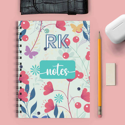 Red Peonies Spiral Notebook