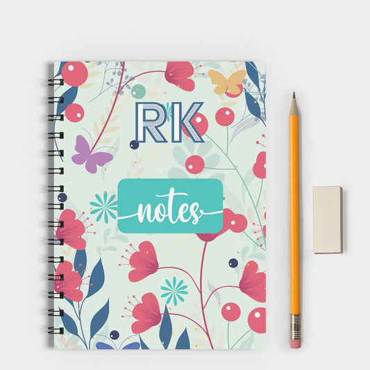 Red Peonies Spiral Notebook