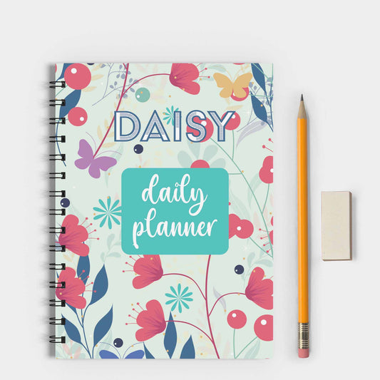 Red Peonies Spiral Planner
