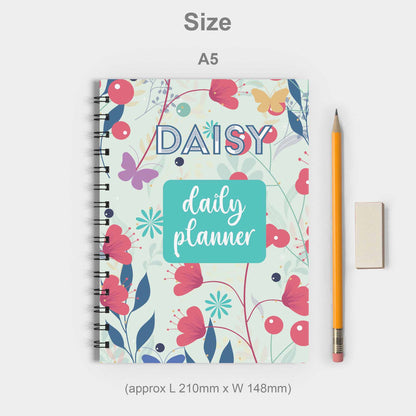 Red Peonies Spiral Planner