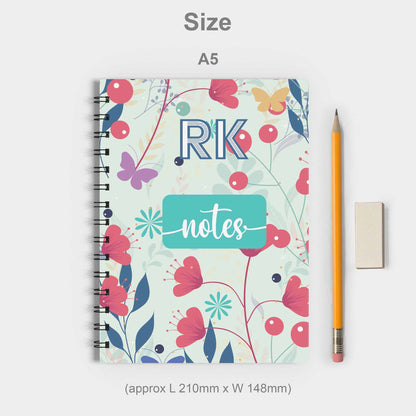 Red Peonies Spiral Notebook